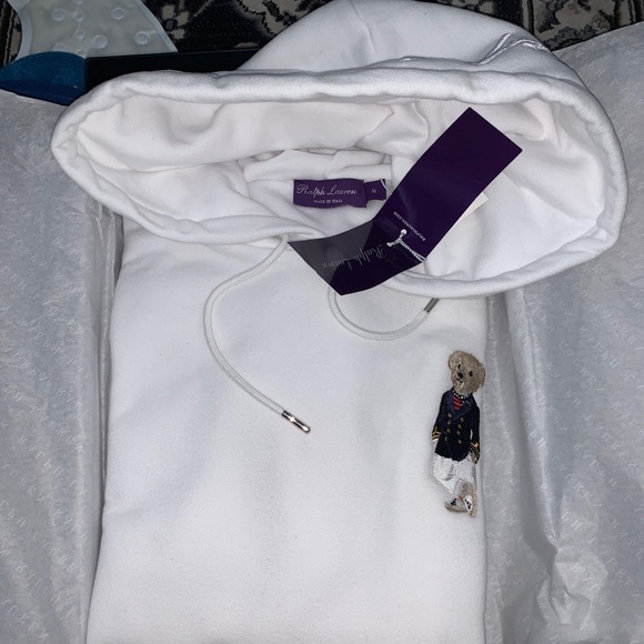 Purple label polo bear hoodie - Picture 2 of 3